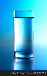 Glass of water - studio shot