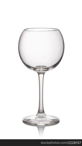 Glass of Wine isolated on a white background. Glass on a white background