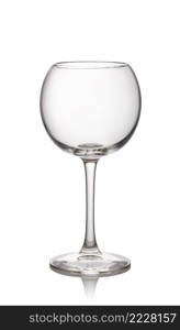 Glass of Wine isolated on a white background. Glass on a white background