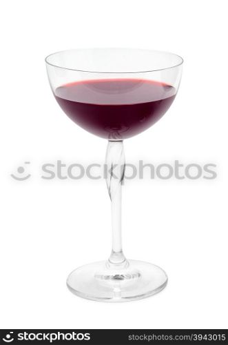 glass of wine isolated on white