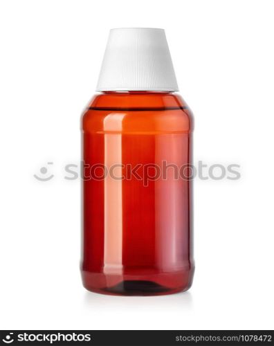 Glass or glossy plastic container for different cosmetic or medical products. with clipping path