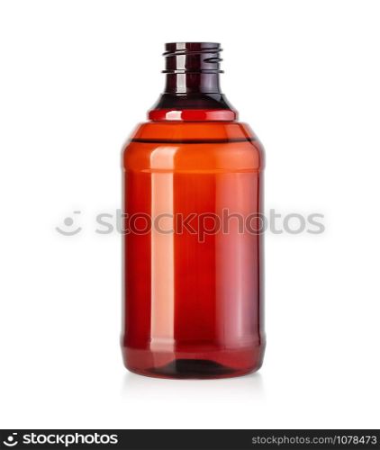 Glass or glossy plastic container for different cosmetic or medical products. With clipping path
