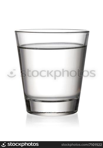 Glass with water isolated on white background. Glass Of Water