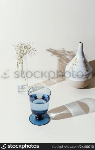 glass with water table 3