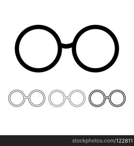 Glasses icon vector