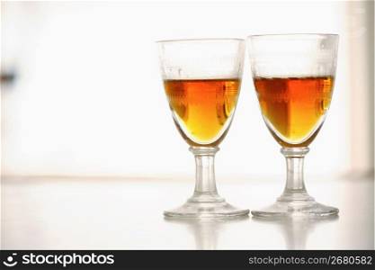 glasses of alcohol