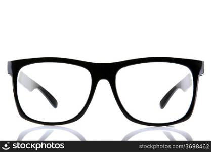 glasses on isolated white background