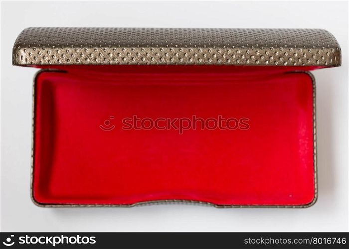 Glasses&rsquo; case on white background