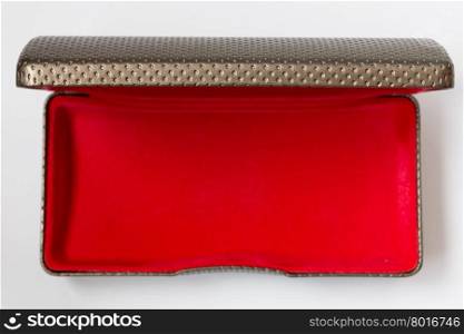 Glasses&rsquo; case on white background