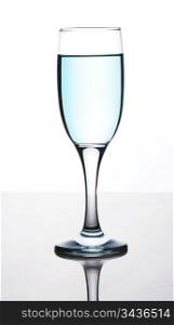glasses with drinks isolated on a white background