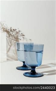 glasses with water table 10