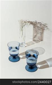 glasses with water table 14