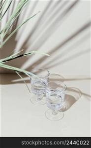 glasses with water table 7