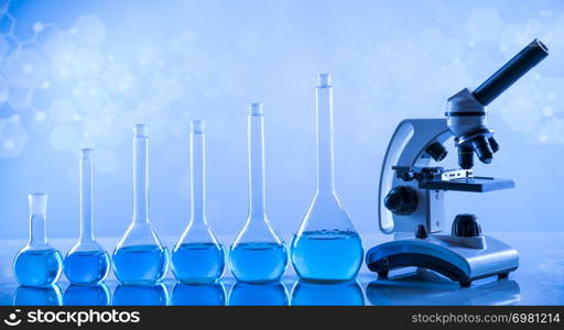 Glassware, Laboratory beakers,Science experiment