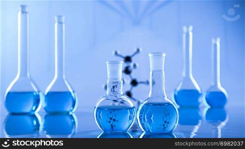 Glassware, Laboratory beakers,Science experiment