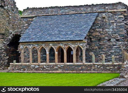 Glenluce Abbey. part of the ruins of Glenluce Abbey in Scotland