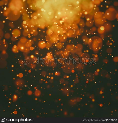 glittering stars on bokeh background