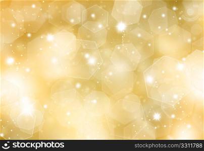Glittery gold Christmas background