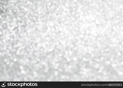 Glittery shiny lights silver abstract Christmas background