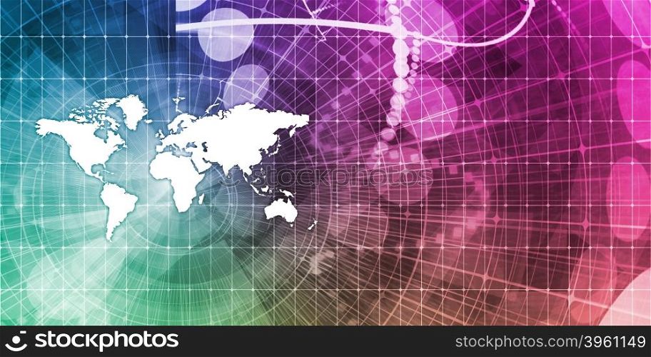 Global Business Abstract Background for Presentation. Global Business