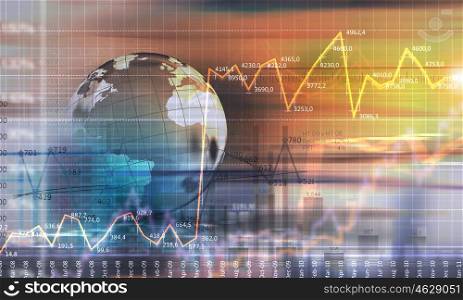 Global business. Abstract background image with business concepts. Elements of this image are furnished by NASA