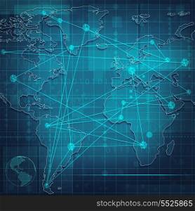 Global Communications. Abstract techno backgrounds for your design
