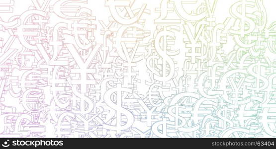 Global Currencies Background as a Currency Pattern Art. Global Currencies Background
