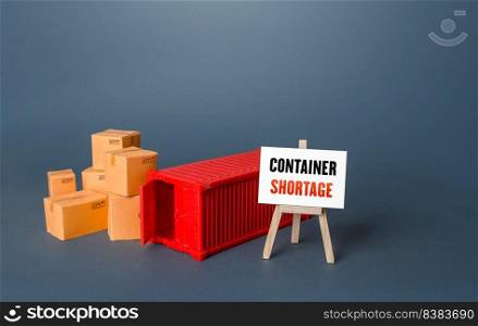 Global shipping container shortage. Lack of global transport system capacity. World trade imbalance. High prices for transportation of goods. Consequences of economic slowdown. Logistic crisis