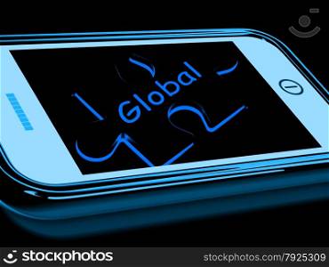 . Global Smartphone Meaning Worldwide Everywhere And International