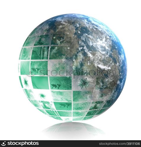 Global World Business Abstract as a Background. Global World Business Abstract
