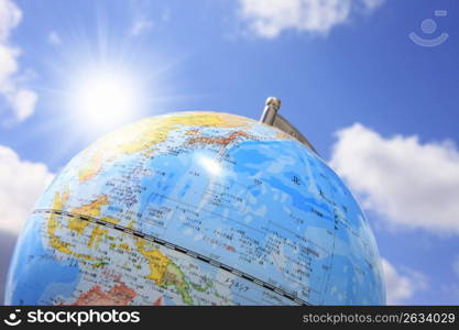 Globe and Blue sky