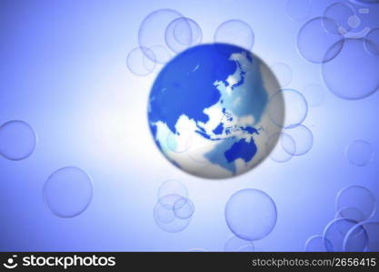 Globe and bubble