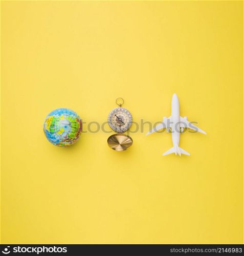 globe compass toy plane