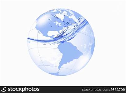 Globe, Water surface