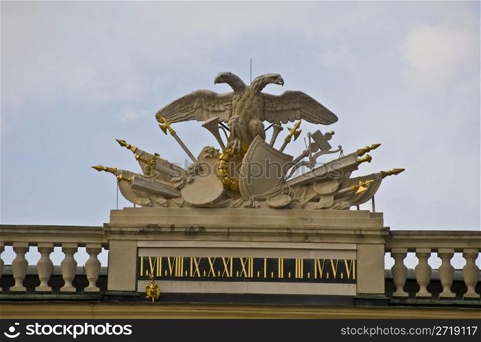 Gloriette in the park of palace Schoenbrunn in Vienna