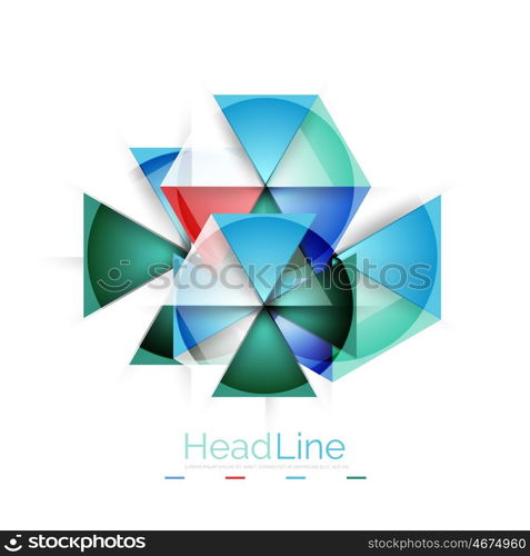 Glossy glass modern triangle layout. Glossy glass modern triangle layout. background