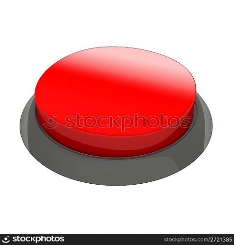 Glossy red round button