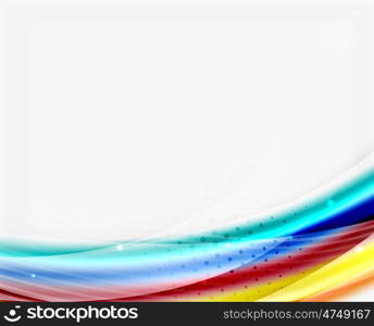 Glossy translucent wave template, line pattern