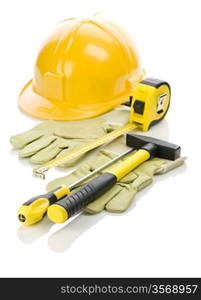 gloves and tools for repairing