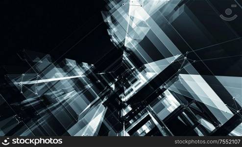 Glow blur lines abstract background. 3d rendering. Glow blur lines abstract background