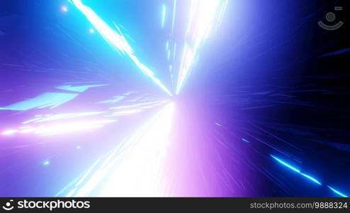 Glowing 4k uhd neon lights space tunnel 3d illustration background wallpaper design artwork. Glowing neon lights space tunnel 3d illustration background wallpaper design artwork