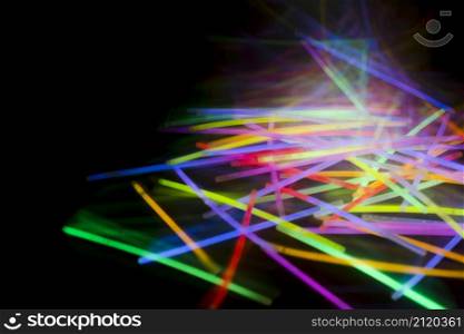 glowing abstract florescent light tube