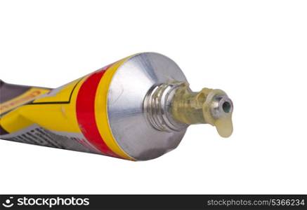 Glue container isolated on white