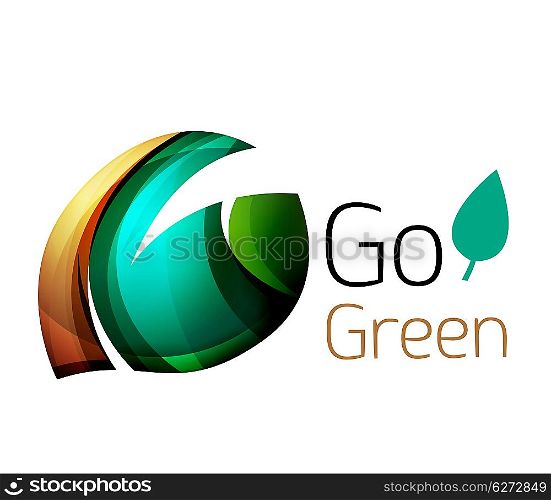 Go green. Leaf nature concept. Go green. Leaf nature concept. icon