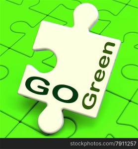 . Go Green Meaning Recycling And Eco Friendly