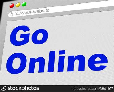 Go Online Page Showing Start Web And Internet