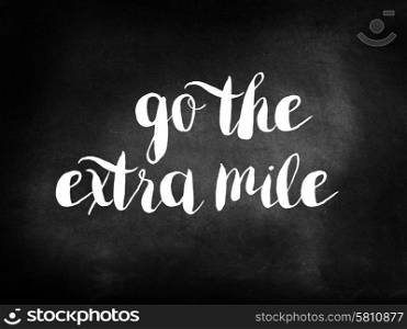 Go The extra mile