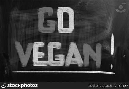 Go Vegan Concep