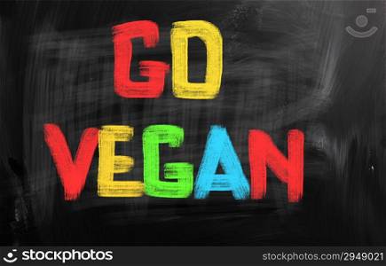 Go Vegan Concept