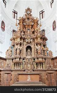 GOA, INDIA - NOVEMBER 14: Inside Se Cathedral in Old Goa, Goa, India, November, 14, 2012 in Goa, India.
